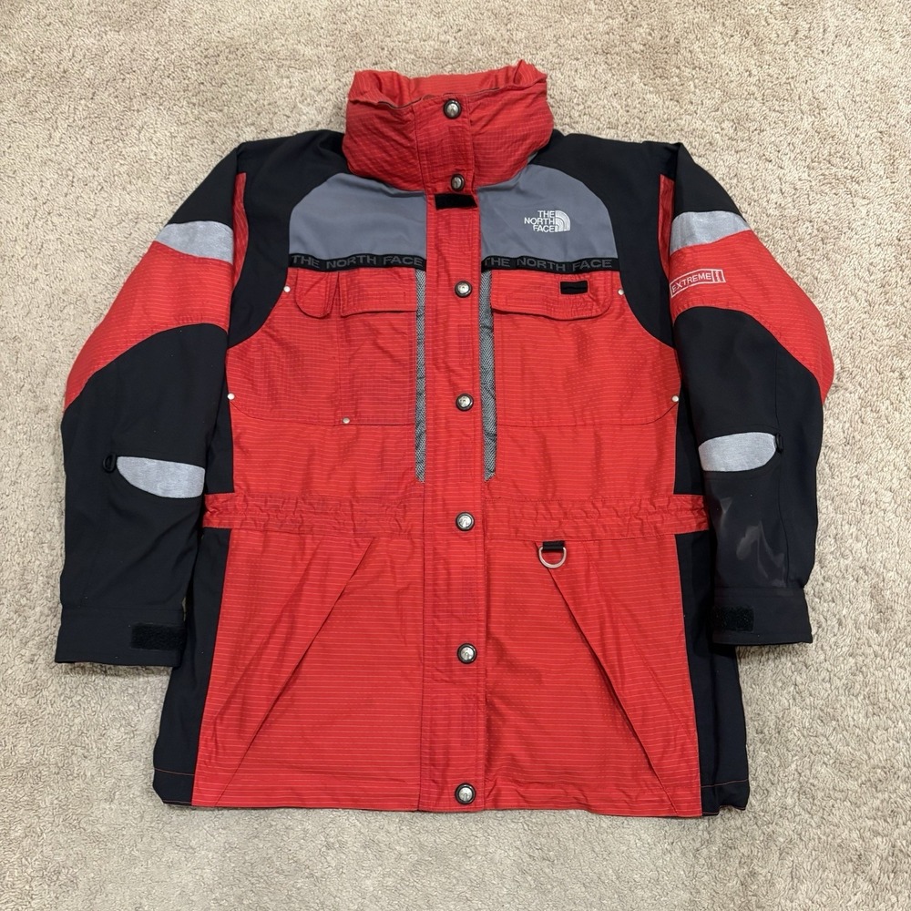 Vintage The North Face Extreme Gear Ski Jacket Women's Size 8 Red Steep Tech